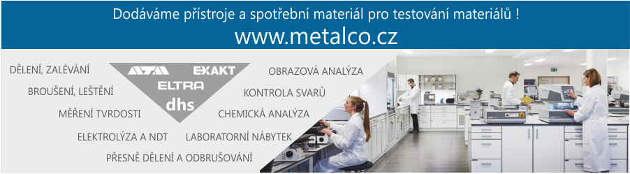 Metalco testing- dodavatel přístrojů a spotřebního materiálu pro testování materiálů